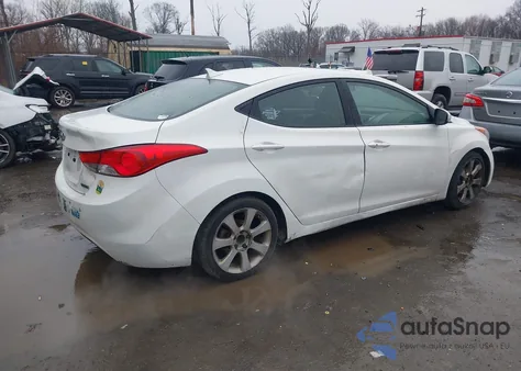2012 Hyundai Elantra Limited from USA, damaged, VIN 5NPDH4AE5CH111176